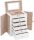 Kisten und Truhen Songmics JBC152W01 Schmuckschatulle 32 x 26 x 15,6 cm weiß