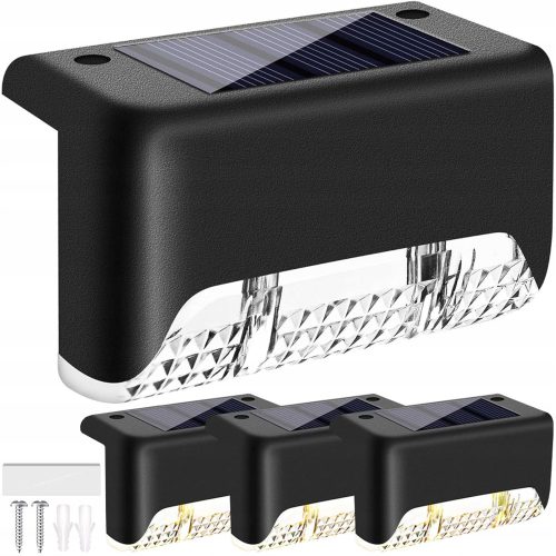  Alogy eingebettete Solarlampe, schwarz, 4,5 cm, 4 Stk.
