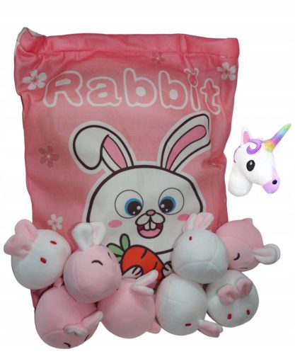  PUDDINGKISSEN MIT WURFMASKOTTCHEN, KANINCHENMUSTER