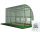 Folientunnel, Kunststoffplatten Folientunnel 6 m² 400 x 150 cm grün