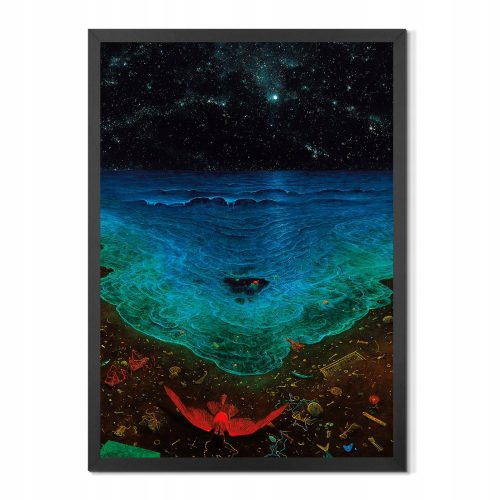 Prints ohne & mit Rahmen. Poster Zdzisław Beksiński Kunst im Rahmen 50 x 70 cm