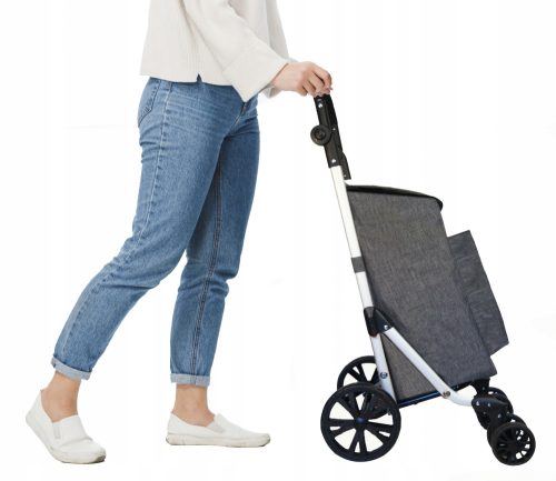 Taschen und Einkaufstaschen Homedome Einkaufswagen aus grauem Polyester