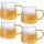 Gläser und Tassen MG Home Kaffee- und Teegläser 350 ml 4 Stk.