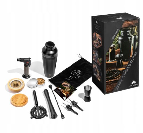 Barkeeper-Set für Getränke und Whiskey-Räuchern, großes Geschenk