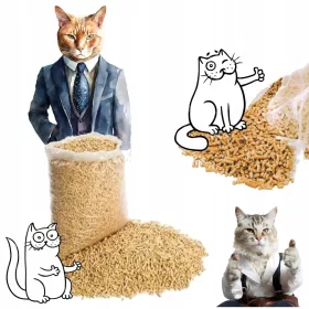  Katzenstreu aus Holz