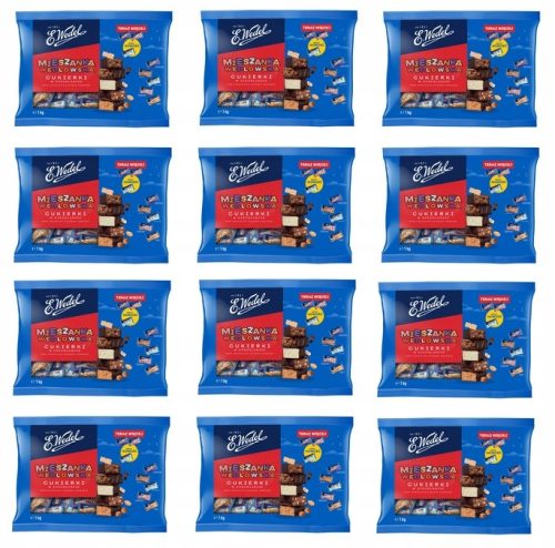 12x 1kg WEDEL Mieszanka Wedlowska Süßigkeiten im Karton