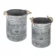  Einband 22,5 cm, Metall, Grau- und Silbertöne