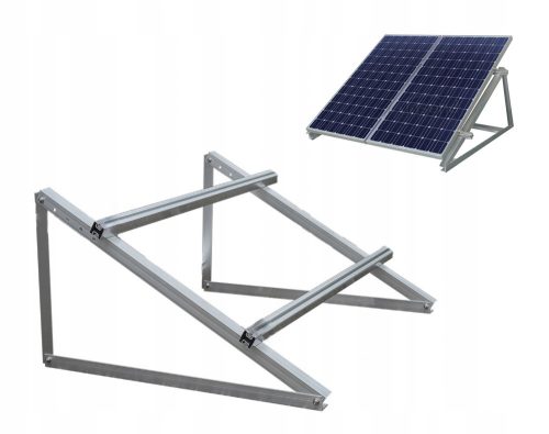 MONTAGESYSTEM FÜR 2 PV-MODULE VERTIKAL AUF 35-Grad-DREIECKEN.