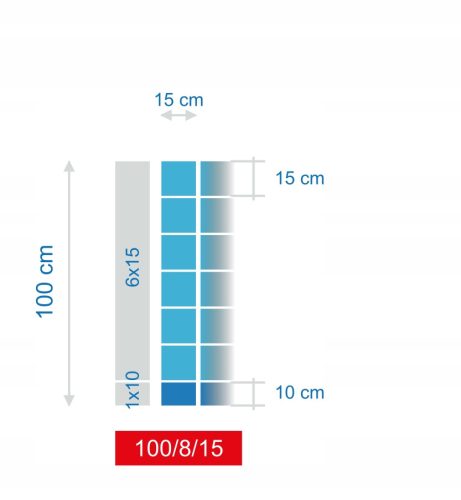 Schattiernetz für Zaun - WALDZAUNGITTER 100/8/15 M + SKOBLE 50 m