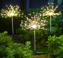 Gartenlampen stecken im Boden fest Solar-Pendelleuchte, weiß, 95 cm, 1 Stk.