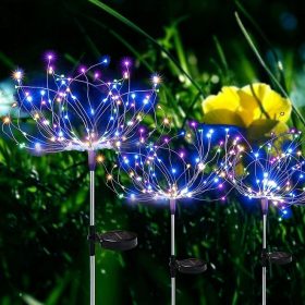  2X SOLARLAMPE GARTENDEKO DANDELERS 90 LED