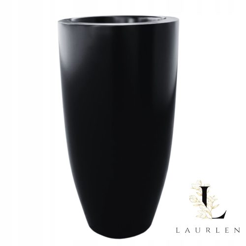Töpfe und Pflanzgefäße für den Außenbereich und den Garten Griebling Blumentopf 78 cm x 42 x 78 cm Durchmesser 42 cm Fiberglas schwarz