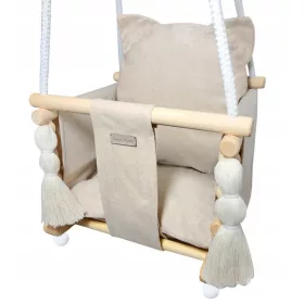    KINDERSCHAUKEL für Zuhause fürs Kinderzimmer ALS GESCHENK Kicia Beżowa