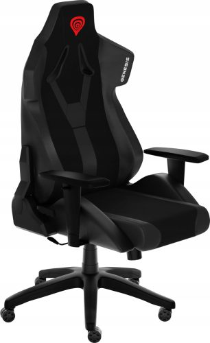  Genesis Nitro 650 Gaming-Stuhl, schwarzes Öko-Leder
