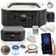 Whirlpool, Garten-Whirlpool Quadratischer aufblasbarer Hydromassage-Pool Intex 795 l