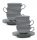 Tasse und Untertasse für Kaffee und Tee Lubiana Eto K100 Tasse, Porzellan, 250 ml