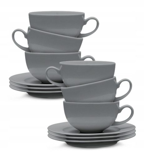 Tasse und Untertasse für Kaffee und Tee Lubiana Eto K100 Tasse, Porzellan, 250 ml