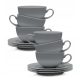 Tasse und Untertasse für Kaffee und Tee Lubiana Eto K100 Tasse, Porzellan, 250 ml