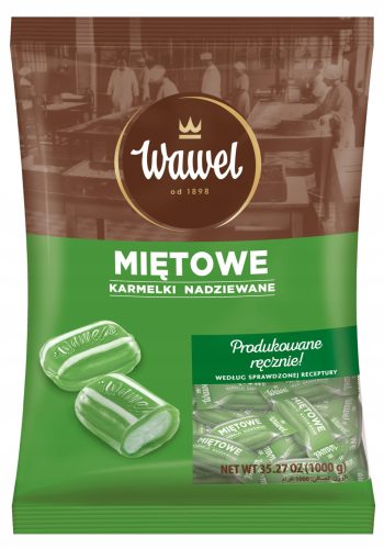 Menthol-Karamellbonbons von Wawel, 1kg - Handgemacht & Natürlich