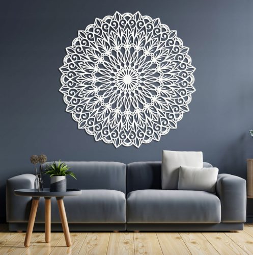 Bilder an der Wand Mandala-Blume des Lebens, künstlerische runde Wanddekoration, SENTOP
