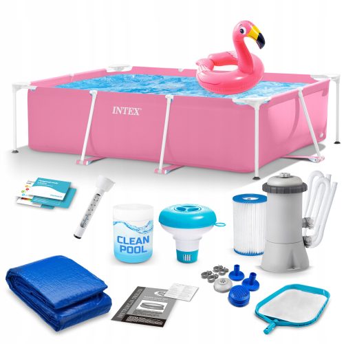 Intex rechteckiger Rahmenpool 220 x 150 cm