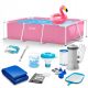 Intex rechteckiger Rahmenpool 220 x 150 cm