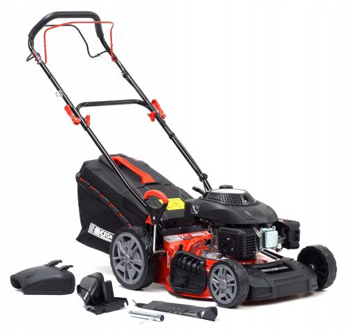 Benzin-Rasenmäher - Hortmasz Benzin-Rasenmäher mit Korb, 161 cm³ Fassungsvermögen. Korb 55 l, Schnittbreite 46 cm