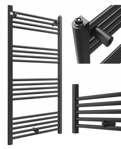 Granitan-Wasserbadheizkörper 551 W 600 x 1200 mm schwarz