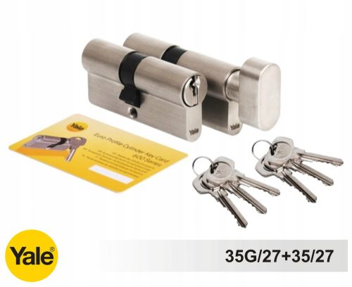 Satz YALE Y600-Einsätze 35G/27+35/27 für 1 Schlüssel