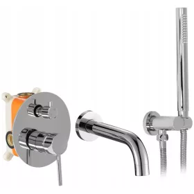 Rea Lungo Einhebel-Wand-Badewannenarmatur, Chrom