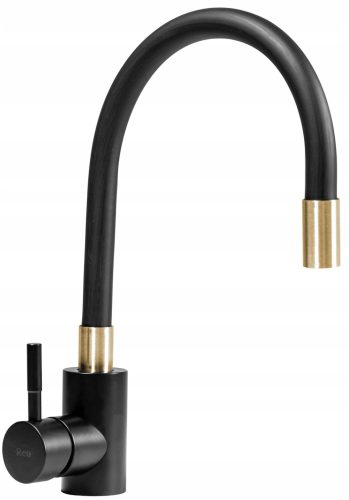 Rea Clever Black Gold bodenstehender Küchenarmatur