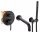 Rea Einhebel-Wand-Badewannenarmatur LUNGO BLACK CONCEALED BATH SET schwarz