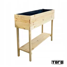  Blumentopf von TORO 120 cm x 40 x 80 cm, Naturholz