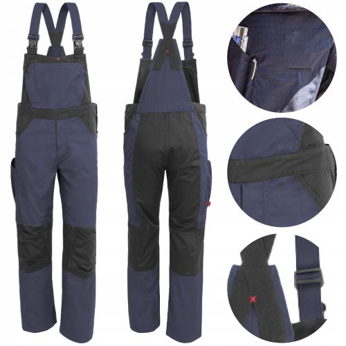ARBEITS-TRÄGERHOSE, STARK UND LANGLEBIG, QUALITEX, GRÖSSE 61937QX. 56