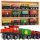  Holzeisenbahn-Magneteisenbahn + Waggons-Lokomotive-Set für Kinder