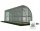 Folientunnel, Kunststoffplatten Folientunnel 9 m² 600 x 150 cm grün