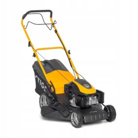    Stiga Benzin-Rasenmäher mit Korb, 139 cm³ Fassungsvermögen. Korb 60 l, Schnittbreite 46 cm