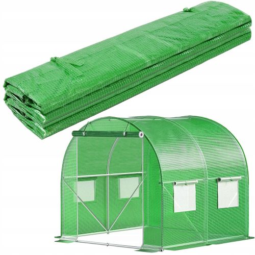 Folientunnel, Kunststoffplatten Folientunnel 4 m² 200 x 200 cm grün