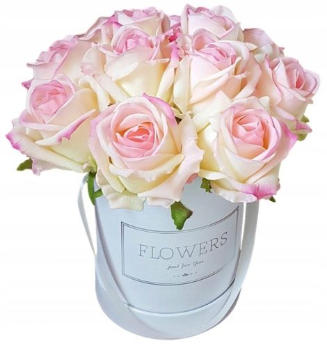 BLUMENKASTENROSEN rosa gelbe Gummi-Silikonrose