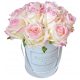 BLUMENKASTENROSEN rosa gelbe Gummi-Silikonrose