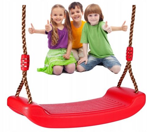 Schaukelbrett aus Kunststoff für den Spielplatz – rot