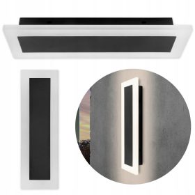   Masterled Gartenwandleuchte weiß, schwarz, integrierte 9-W-LED-Quelle