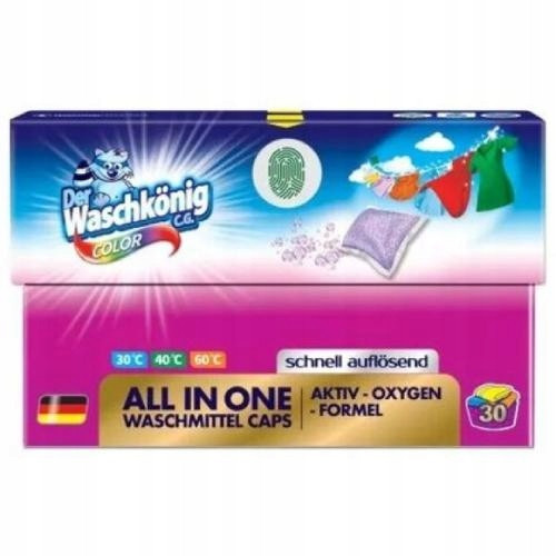  Waschkönig Carton BOX Wäschekapseln (30 Stk) Farbe