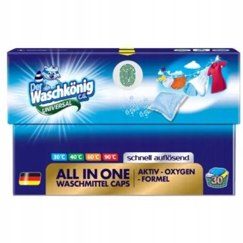  Waschkönig Carton BOX Wäschekapseln (30 Stück) Universal