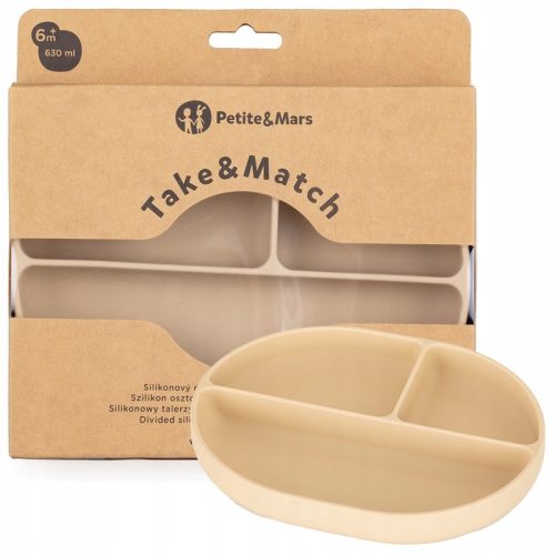  Petite&Mars-Teller, beiges Silikon