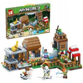  BLÖCKE Minecraft FARM VILLAGE 778 Teile 7 LED-FIGUREN