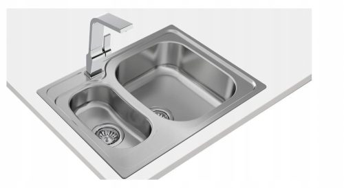 Teka Universe Eineinhalb-Becken-Spüle, Edelstahl