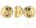  GOLD-DIAMANT-OHRRINGE KUGELN KUGELN OHRSTECKER 333 4 MM GRAVUR