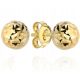  GOLD-DIAMANT-OHRRINGE GESCHNITTEN KUGELN KUGELN OHRSTECKER 585 4 MM