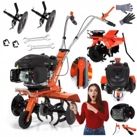  Handliche Motorhacke 60 cm 2900 W 9 PS